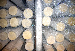 コーティング中のろ布